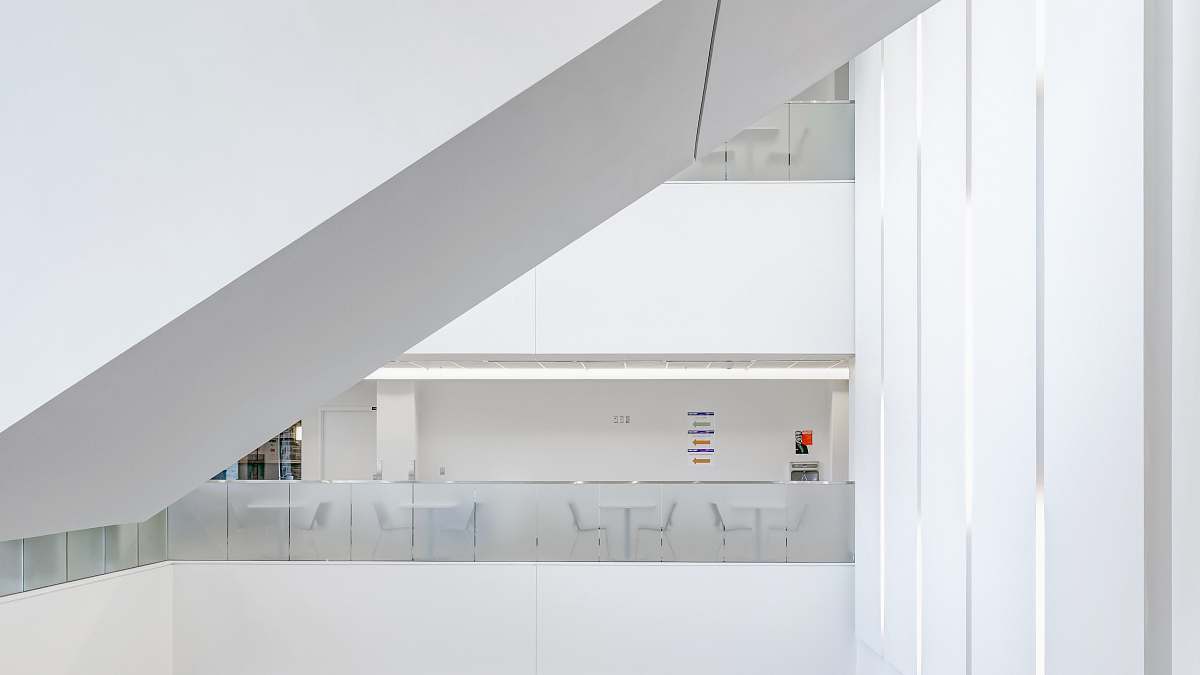 building interior white staircase interior